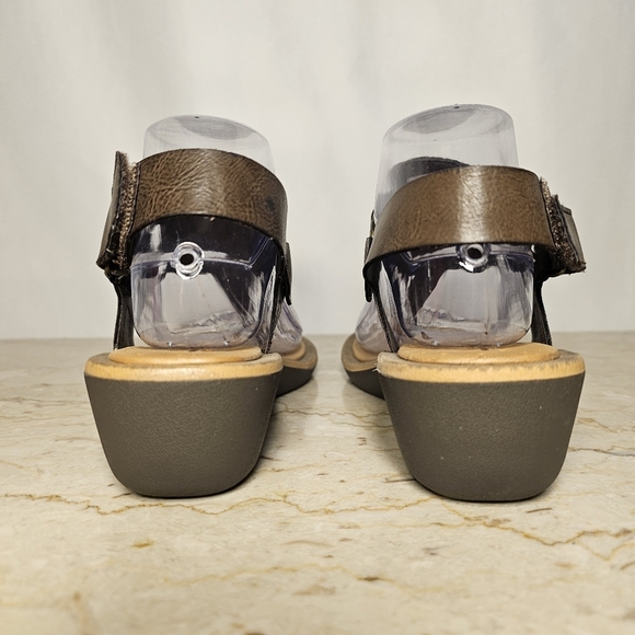 Cliffs by White Mountain Womens Brown Leather Thong Slingback Sandles Size 9M - Picture 6 of 8